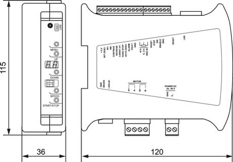 БУШД-4.2LAN размеры